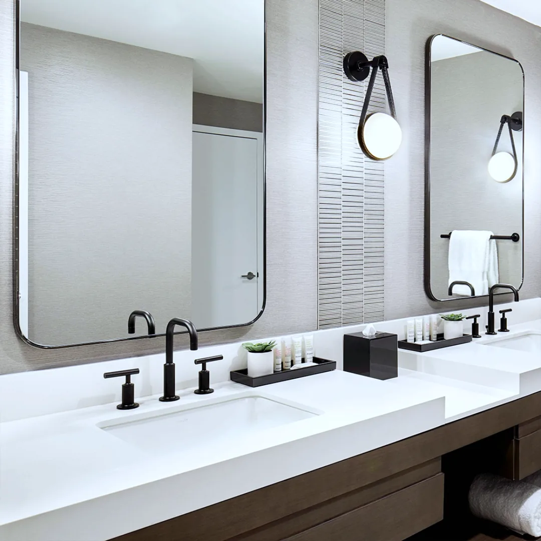 Hotel Lighting & Backlit LED Mirrors: 90+ CRI Color Accuracy & Commercial Compliance